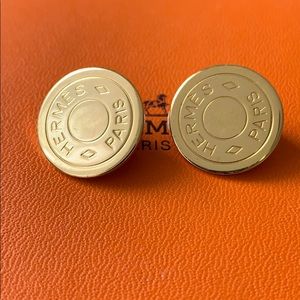 Hermes clip-on earrings